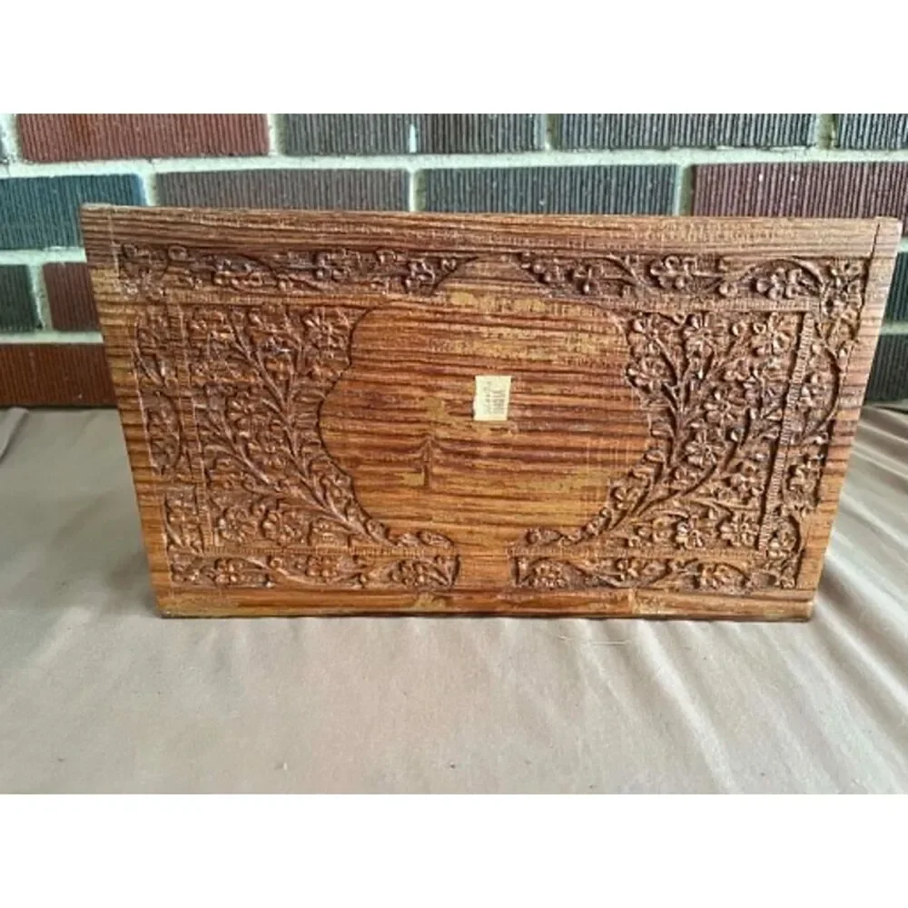handmade Hand carved India Letter Holder